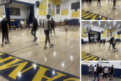 Sweat! KD blowing Yang Holmglen Jay-Green and other players gathered in LA high school for joint training