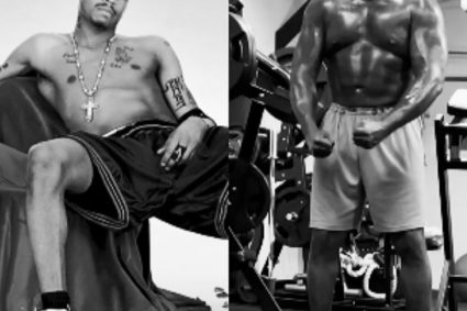 Iverson shows O’Neal muscle Photos: he is the only reason why I don’t have a championship haha